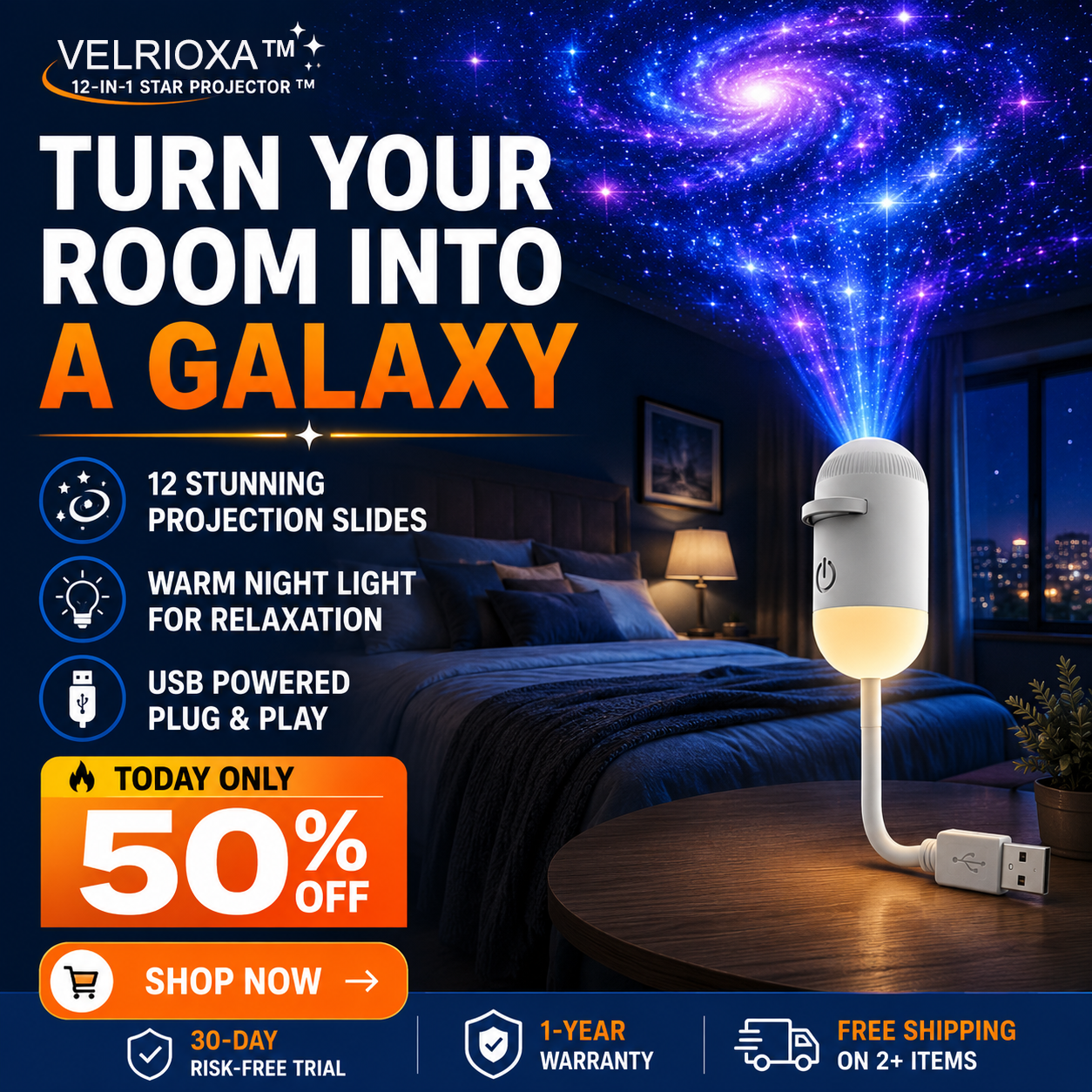 velrioxa™ 12-in-1 Star Projector