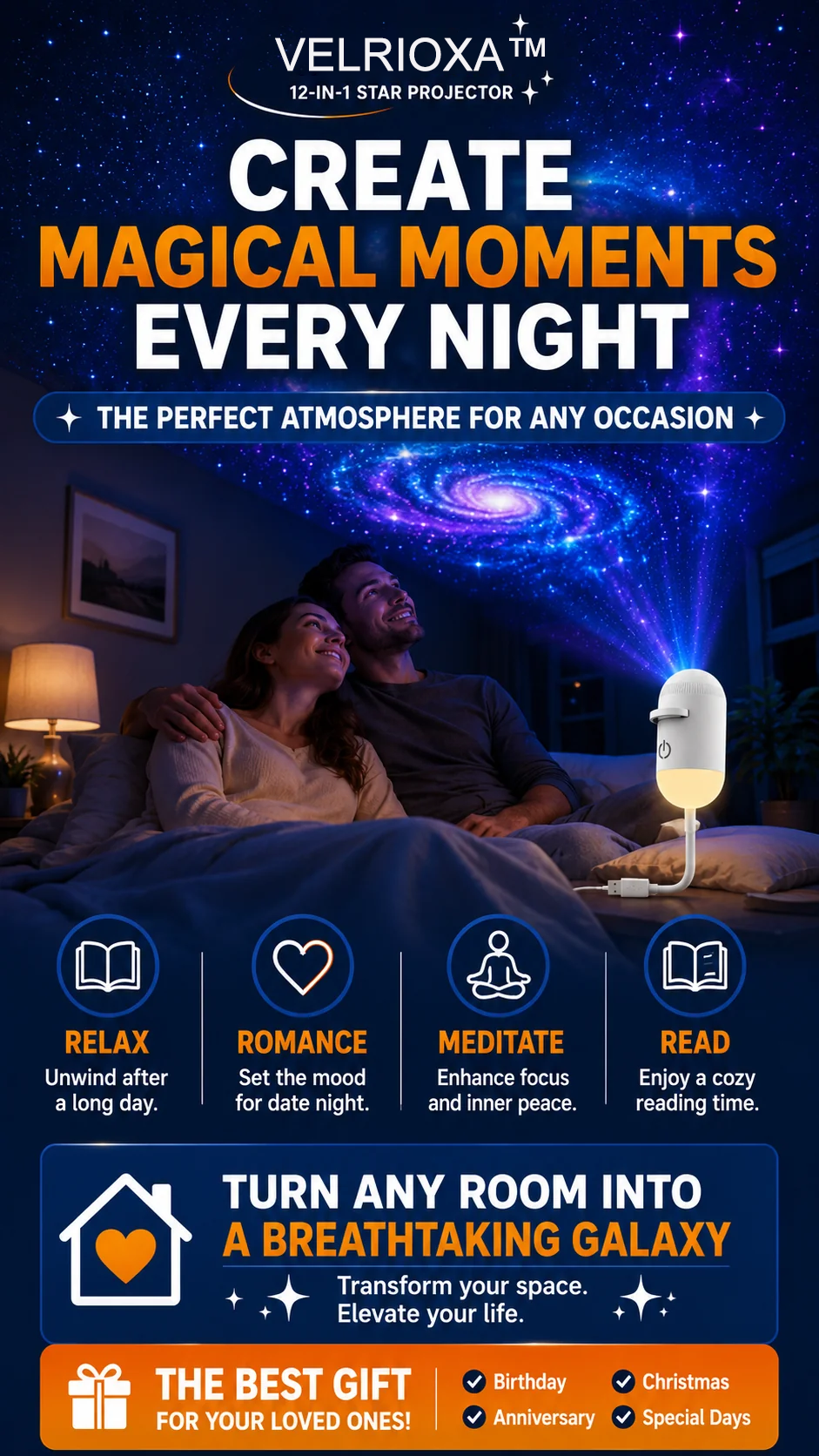 velrioxa™ 12-in-1 Star Projector
