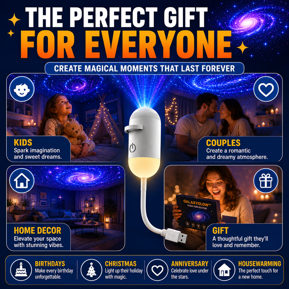 velrioxa™ 12-in-1 Star Projector