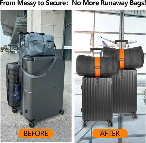 💥 2 packs Multi Use Strong Adjustable Luggage Connector Straps