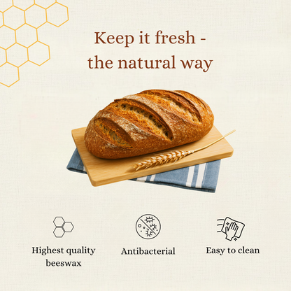 Premium 100% Cotton-Beeswax Bread Bags