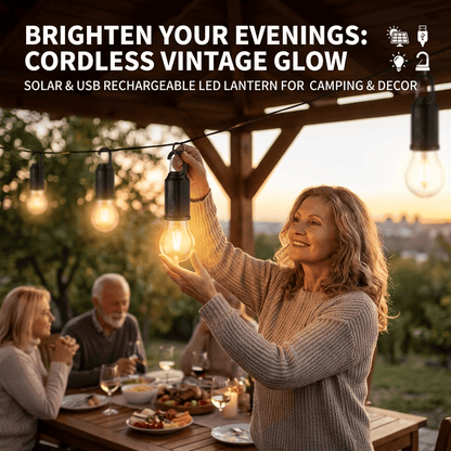 🌞 Solar Tent Camping Light Bulb