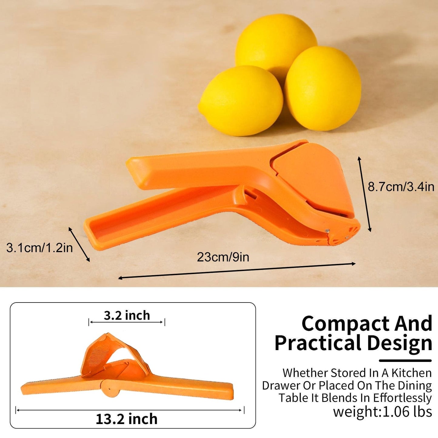 🔥Limited TimePromotion 50% OFF🔥 Citrus Squeezer | Stainless Steel or PP🍋