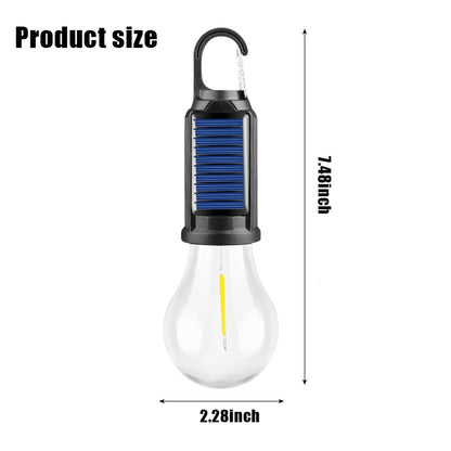 🌞 Solar Tent Camping Light Bulb