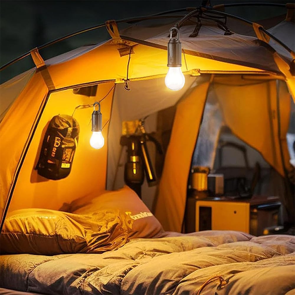 🌞 Solar Tent Camping Light Bulb