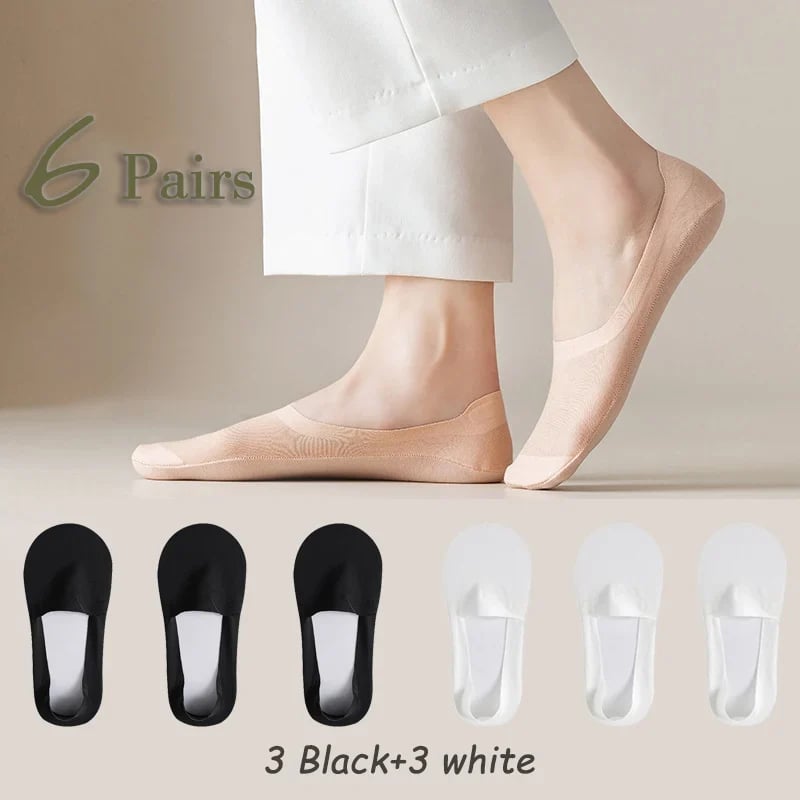 6 Pairs/3 Black+3 white