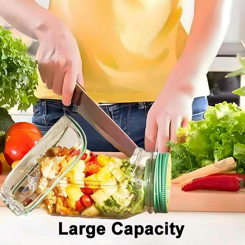 Side-Open Salad Jar