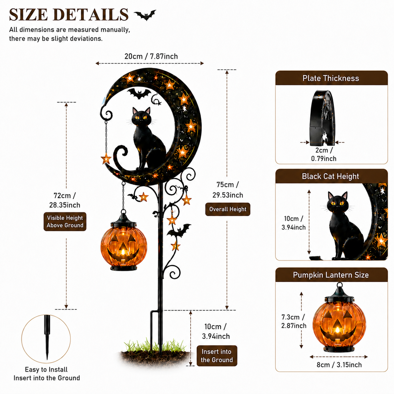 🎃Halloween Early Bird Special Sale 49% OFF-Pumpkin Moon Garden Stake Light