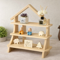 Multi-Layer Wooden Display Shelf