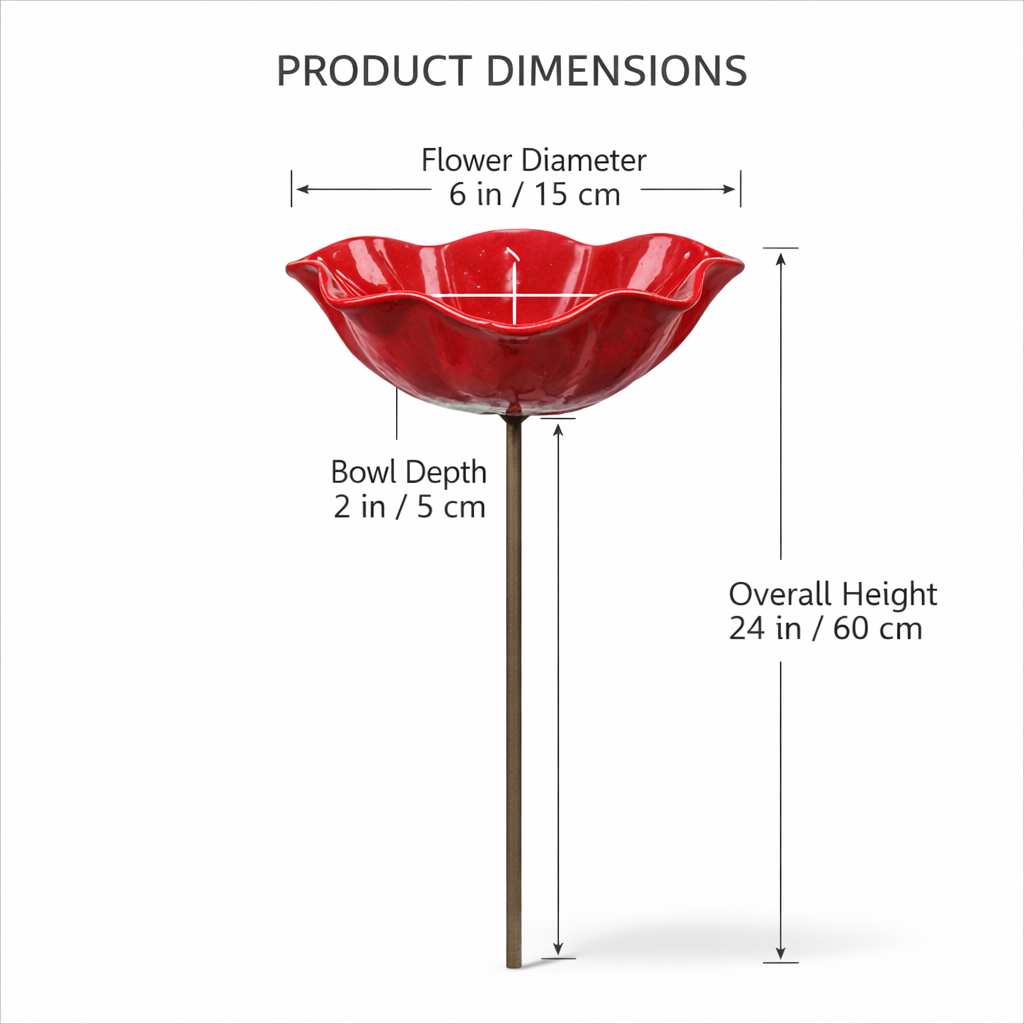 💖🎁2026 Mother's Day Gifts 49% Off--🎁Handmade Metal Flower Garden Stake🐦