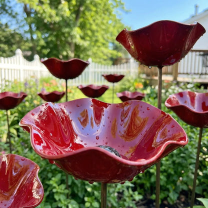 💖🎁2026 Mother's Day Gifts 49% Off--🎁Handmade Metal Flower Garden Stake🐦