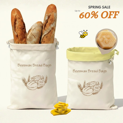 Premium 100% Cotton-Beeswax Bread Bags