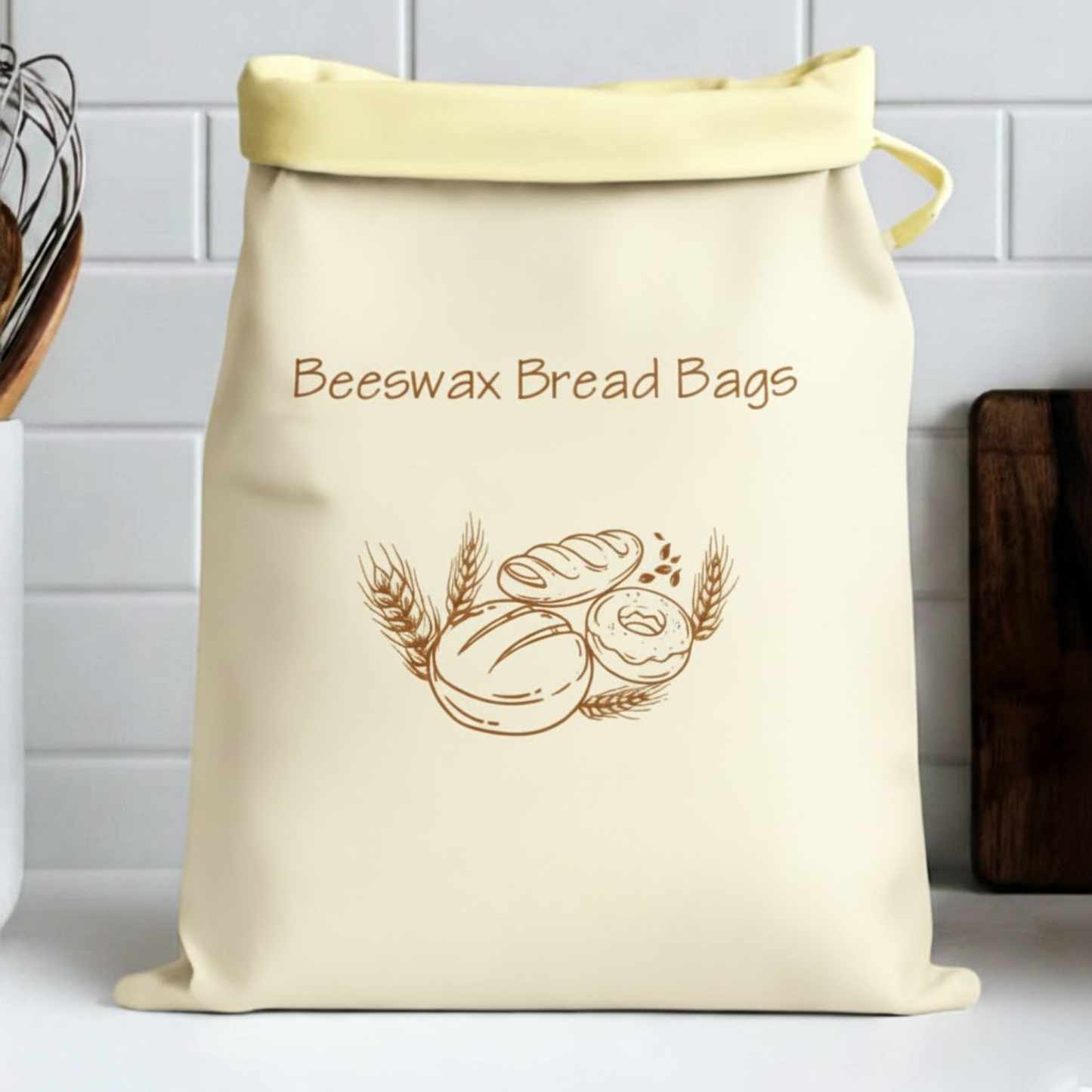 Premium 100% Cotton-Beeswax Bread Bags