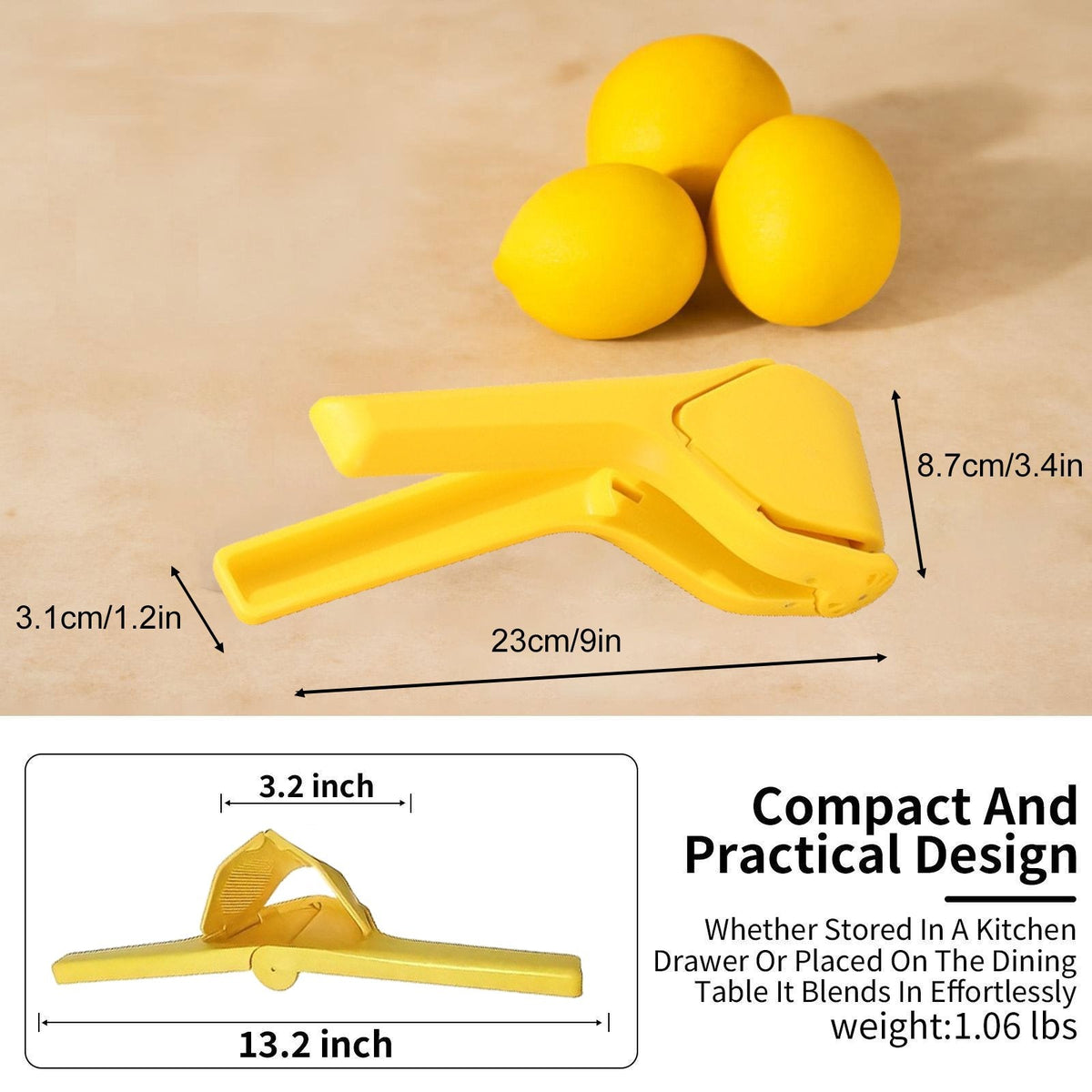 🔥Limited TimePromotion 50% OFF🔥 Citrus Squeezer | Stainless Steel or PP🍋