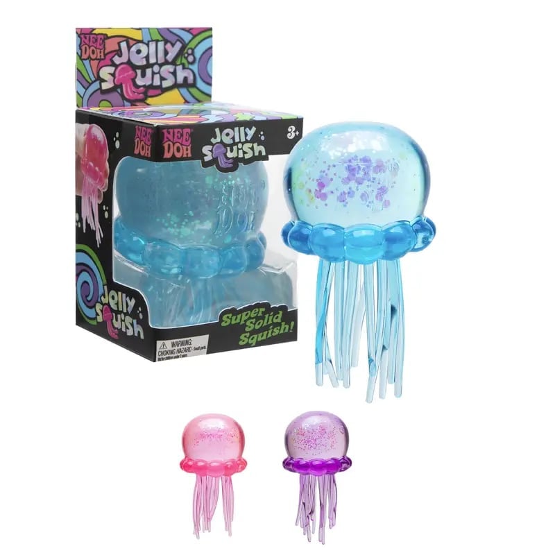 NeeDoh Schylling Jelly Squish – Soft Gel-Filled Sensory Squeeze Toy for Home, Office & Travel✨