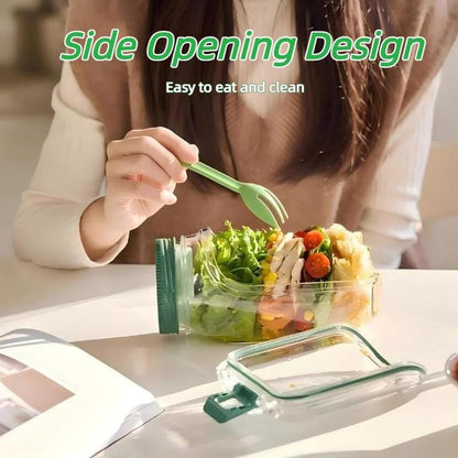 Side-Open Salad Jar