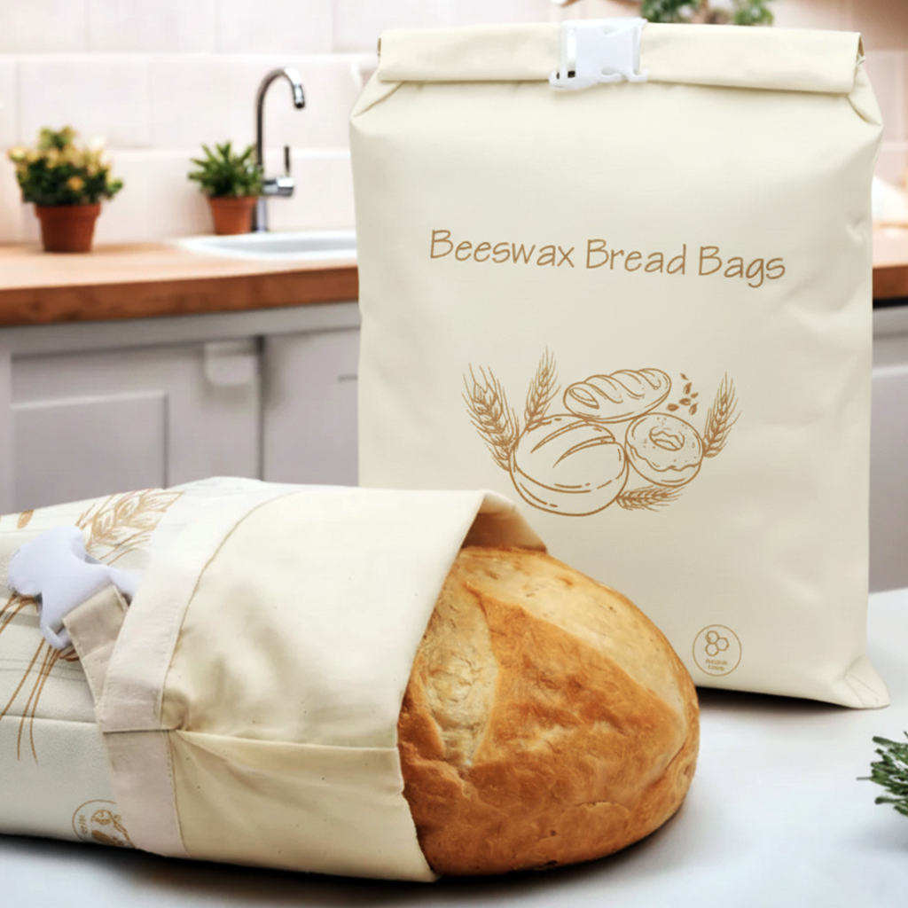 Premium 100% Cotton-Beeswax Bread Bags