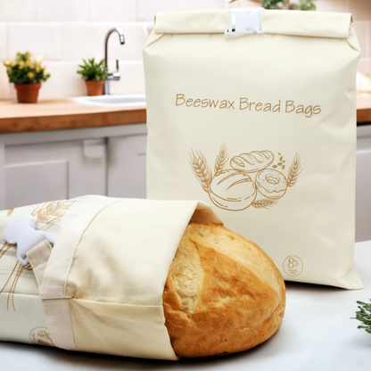 Premium 100% Cotton-Beeswax Bread Bags